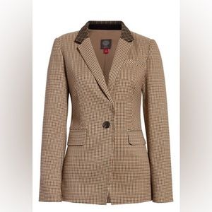 NWT Vince Camuto mixed plaid blazer size 6